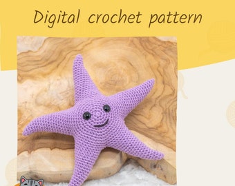 Starfish Zuzu crochet pattern: amigurumi plush toy (Digital Download)