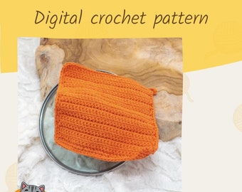 Crochet pattern potholder Ridge - potholder crochet pattern - simple potholder crochet pattern - DIY housewarming gift