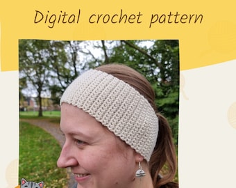 Headband Jane crochet pattern, headband pattern, ear warmer crochet pattern, make your own headband