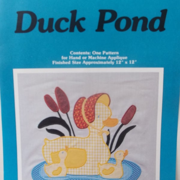 Duck Pond or Spring Nest Applique Motif par votre humble serviteur