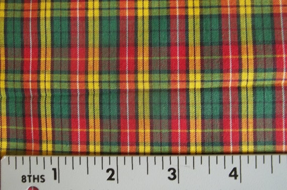 RED TARTAN＆YELLOW／46cm ✕ 46cm／PLAID／ORB 