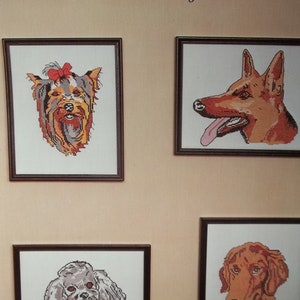 Dog Counted Cross Stitch or Needlepoint Design Book