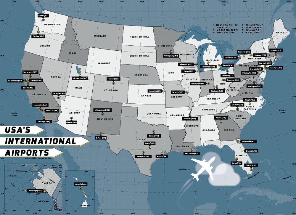 USA International Airport Map Etsy Il Fullxfull.1130167748 Ji3n