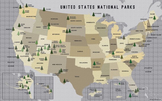 National Parks in the Contiguous United States (4 July 2017 ...