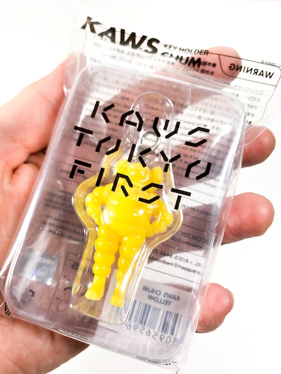 KAWS Chum Yellow Tokyo First Key Ring - Etsy