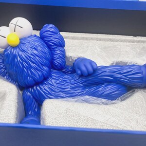 Kaws Time Off Blue Figure Open Edition - Medicom Toy Mib image 6