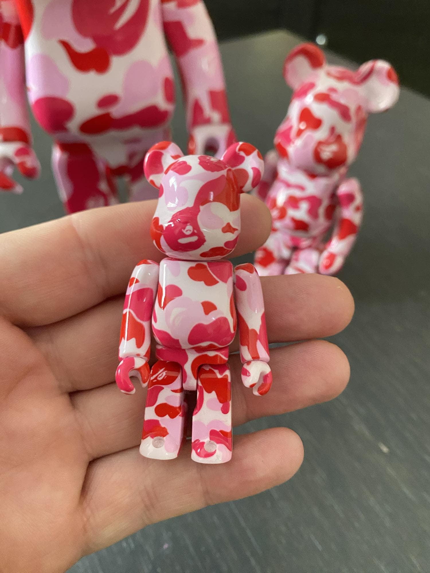 Bearbrick Set of 3 Bape Pink Camouflage 100, 200, 400% - Etsy
