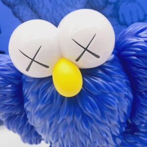 Kaws Time Off Blue Figure Open Edition - Medicom Toy Mib image 9