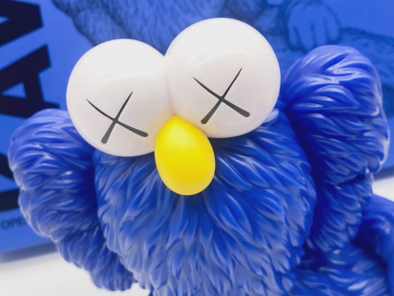 Kaws Time Off Blue Figure Open Edition - Medicom Toy Mib image 9