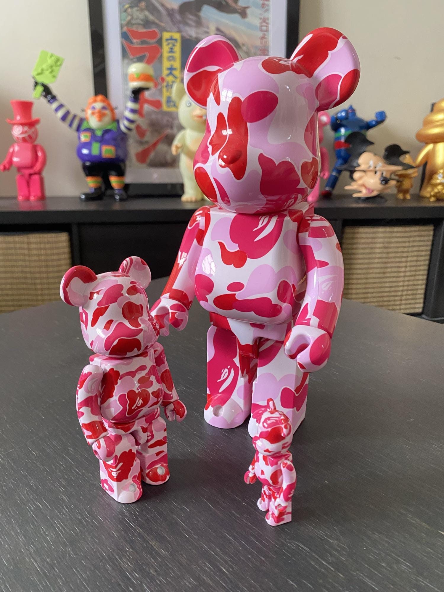 ABC CAMO BE@RBRICK CHOGOKIN 200％ 3体セット BAPE Bearbricks Going Out Now! Medicom Bearbrick 200% Bape ABC