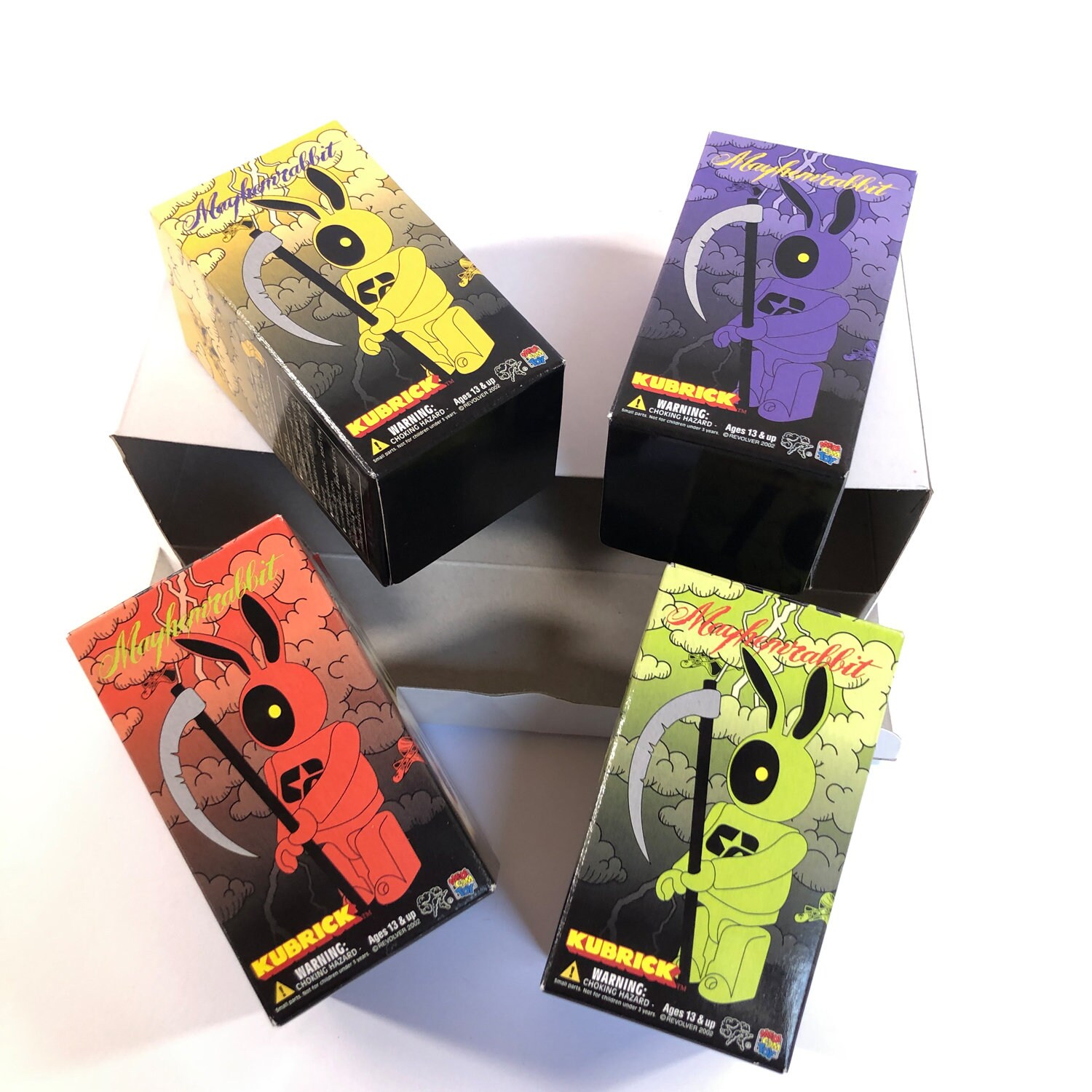 MEDICOM TOY - REVOLVER x MEDICOMTOY メイヘムラビット KUBRICK Kubrick MEDICOM TOY REVOLVER Mayhem Rabbit Figure 4 sets