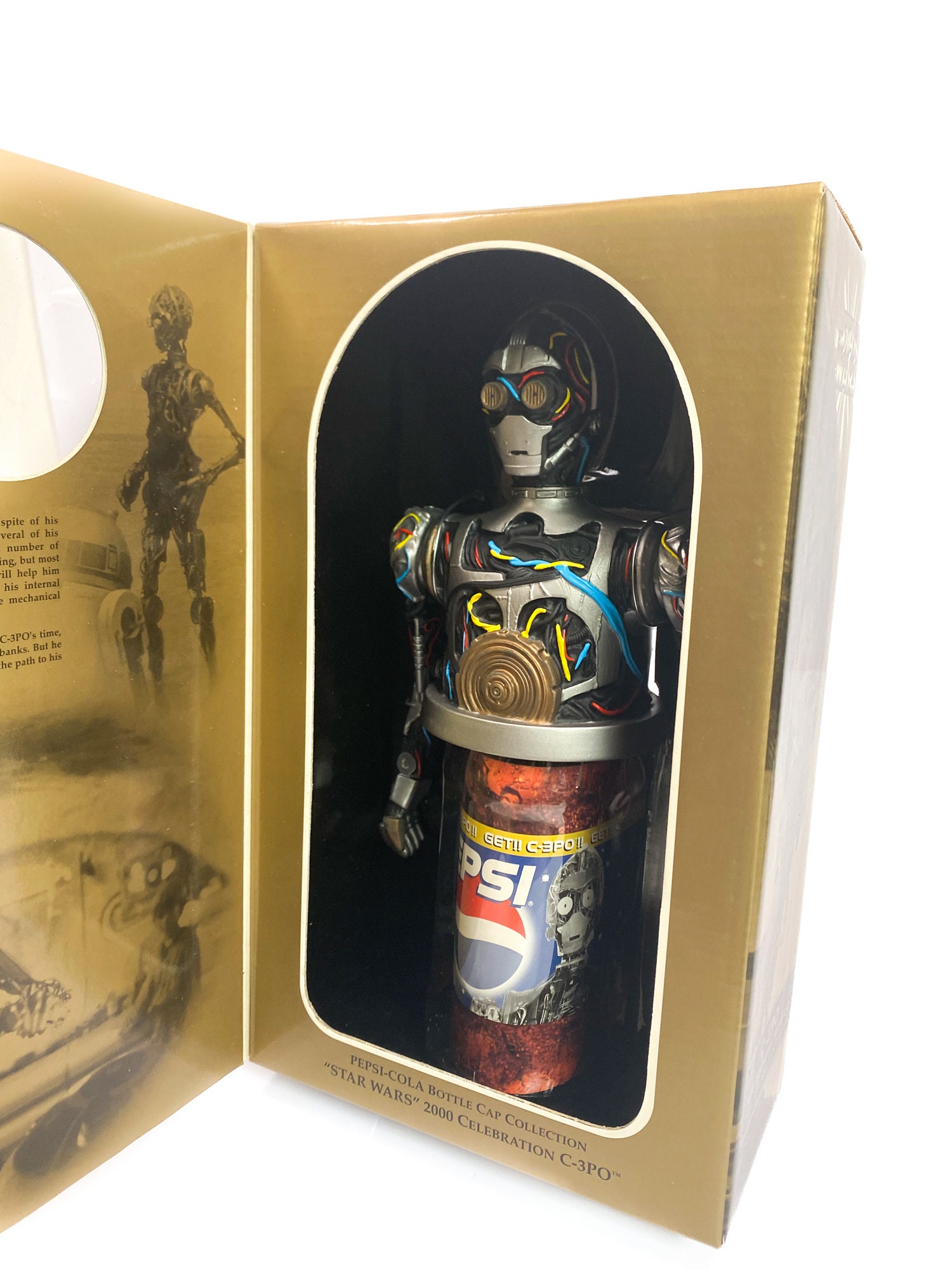 C-3PO Pepsi Bottle Cap – STAR WARS 2000 Celebration SEALED C-3PO Pepsi Bottle Cap – STAR WARS 2000 Celebration SEALED