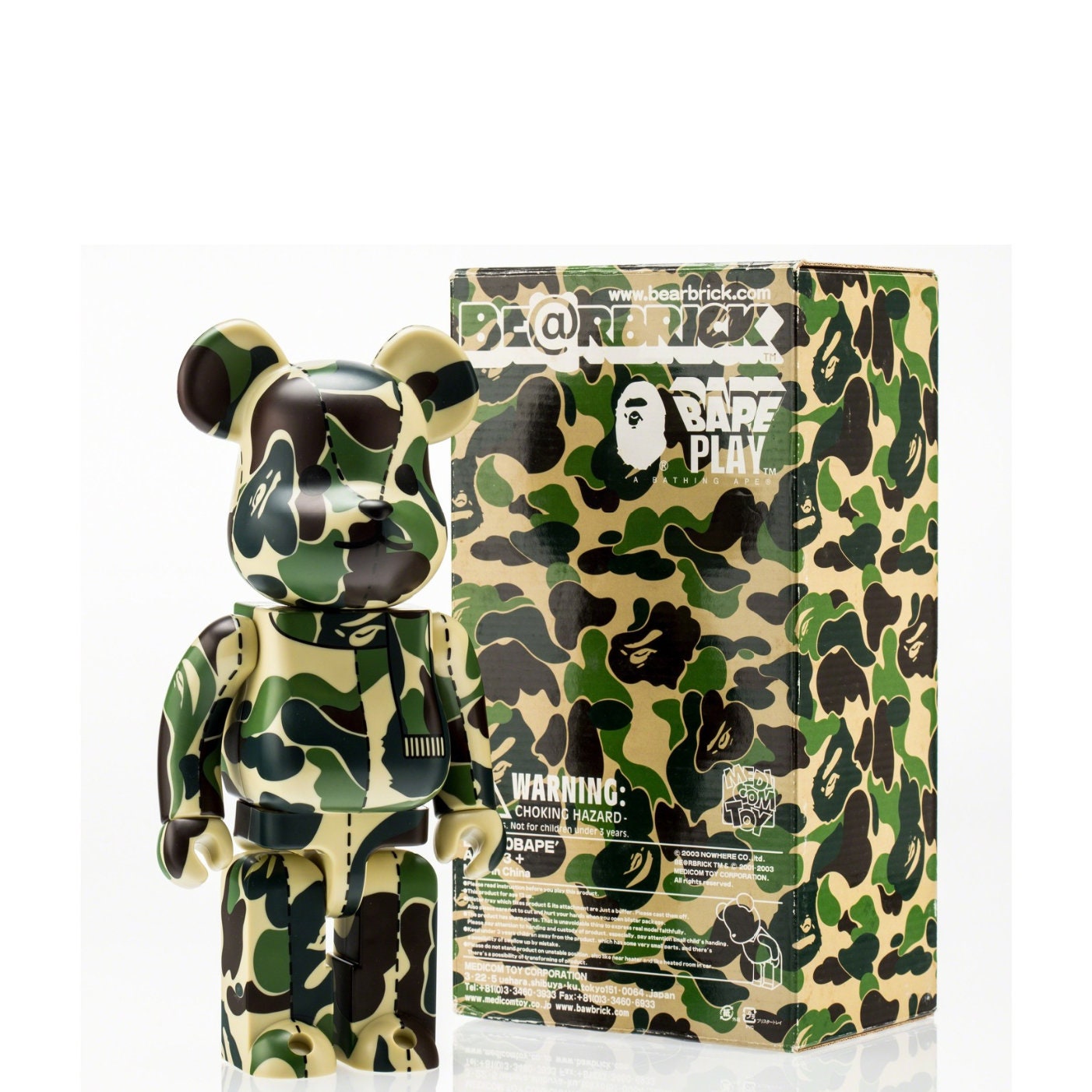 Bearbrick 400% BAPE Play Camo Green – 2003 Medicom Toy - Etsy Bearbrick 400% BAPE Play Camo Green – 2003 Medicom Toy - Etsy
