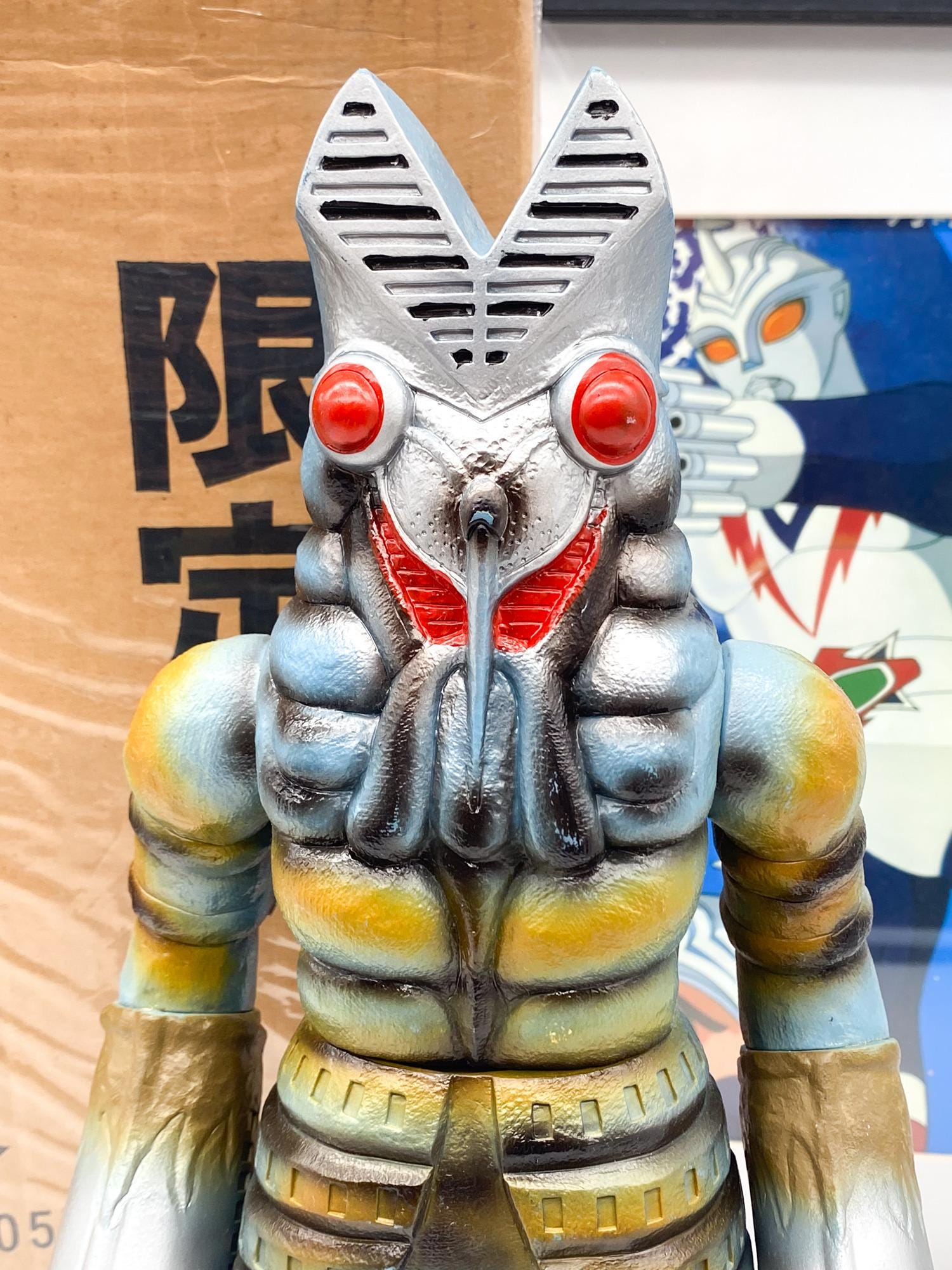 バルタン星人 ジャンボ ソフビ 14インチ バンダイ 1984 MIB 旧在庫