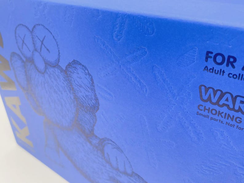 Kaws Time Off Blue Figure Open Edition - Medicom Toy Mib image 3