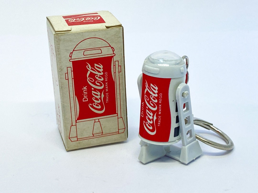 Coca-cola R2-D2 COBOT Star Wars Keychain - Japan 1978-1980