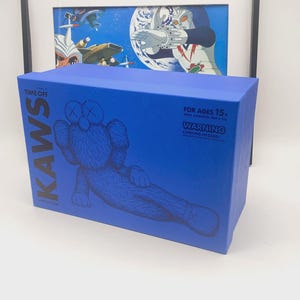 Kaws Time Off Blue Figure Open Edition - Medicom Toy Mib image 2