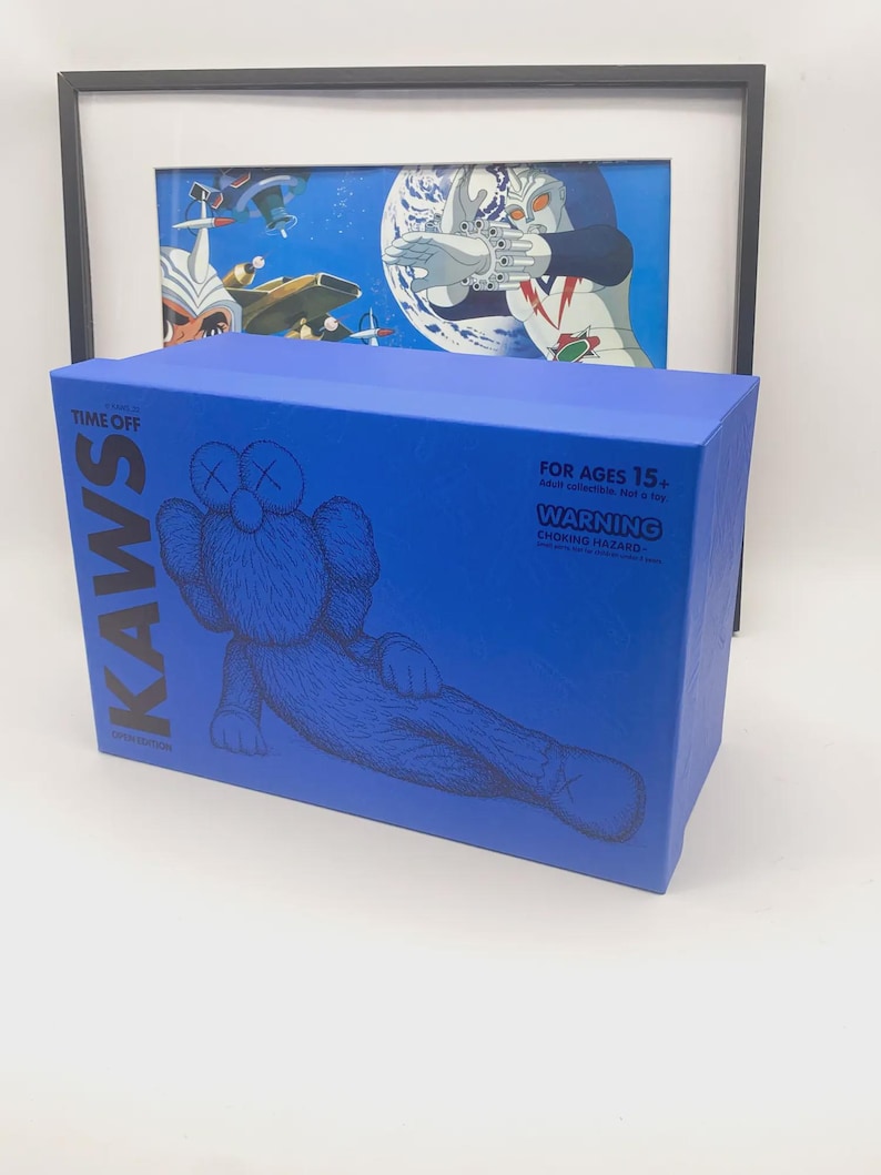 Kaws Time Off Blue Figure Open Edition - Medicom Toy Mib image 2