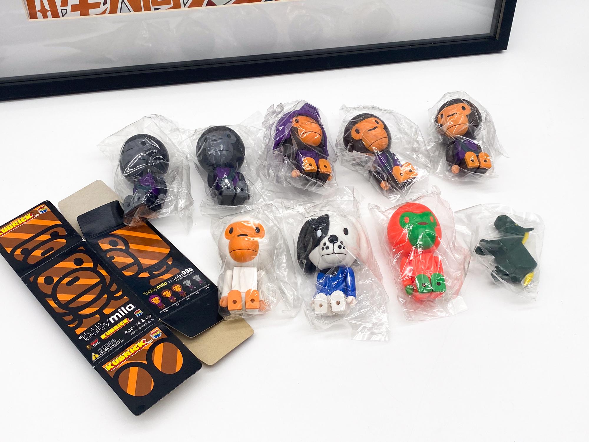 A BATHING APE - BABY milo KUBRICK  シリーズ006 フィギア BAPE Baby Milo Series 006 Medicom X Bape Play – Full Set of 9
