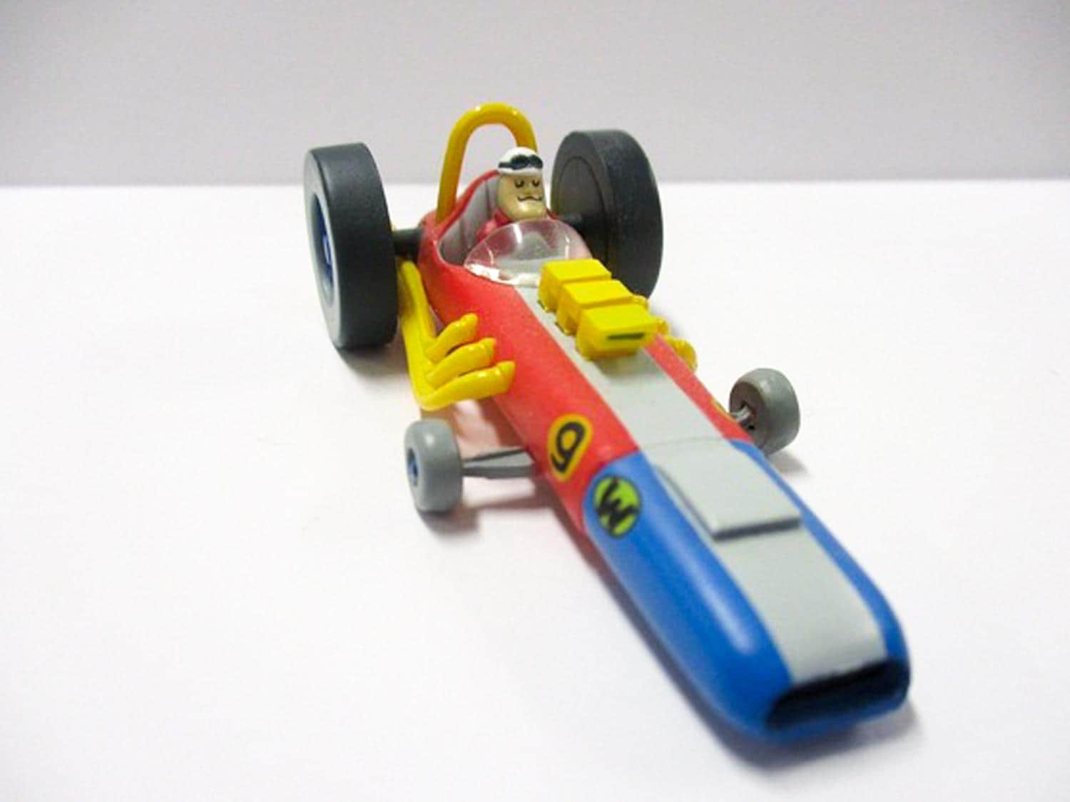 Wackey Racers Varoom Varoom Roadster Wacky Races #9 Konami Capsule Toy - Hanna Barbera ...
