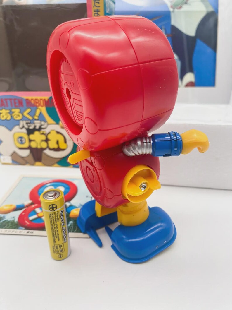 Popy Batten Robomaru Wind-up Walking Figure - 1982 Rare Japan Mib - Etsy