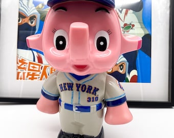 かわいいヴィンテージSATOちゃん小さなオレンジ色の象のマスコット
