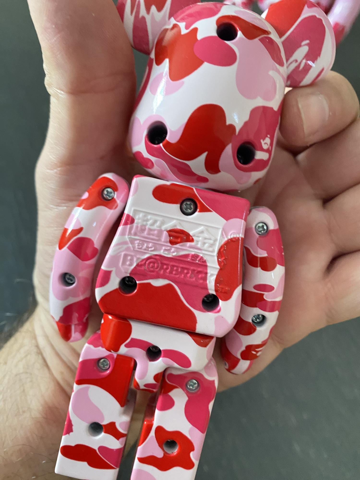 Bearbrick Set of 3 Bape Pink Camouflage 100, 200, 400% - Etsy