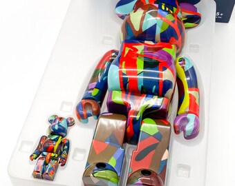 Bearbrick KAWS TENSION 100+400% Medicom Toy - Etsy