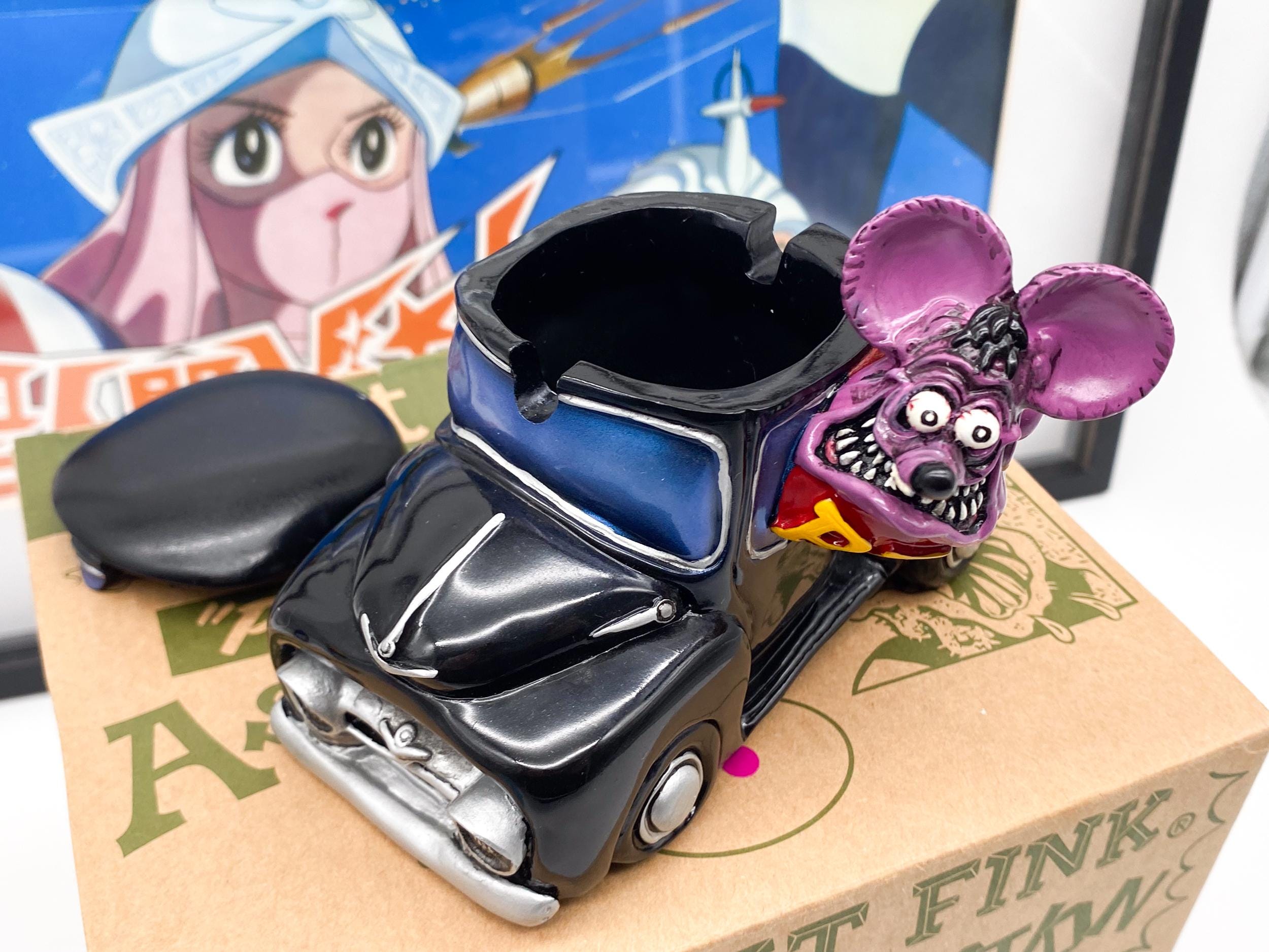 Rat Fink ソフビ エド・ロス MOONEYES Mooneyes of Japan x Big Daddy Ed Roth Green Glow Rat Fink
