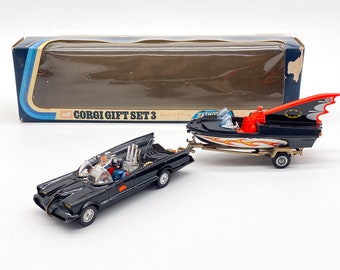 Batman Die Cast Vehicles - Batmobile, Batboat W/trailer and