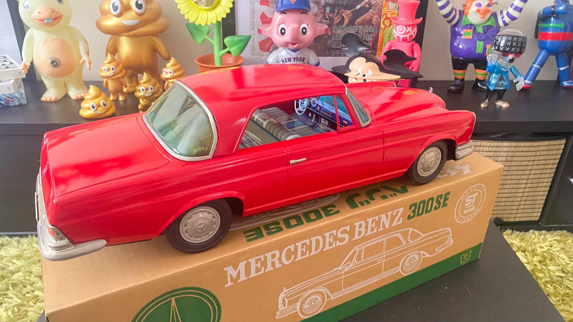 Ichiko Red Mercedes Benz 300SE 61cm 70-80s Japan - Etsy