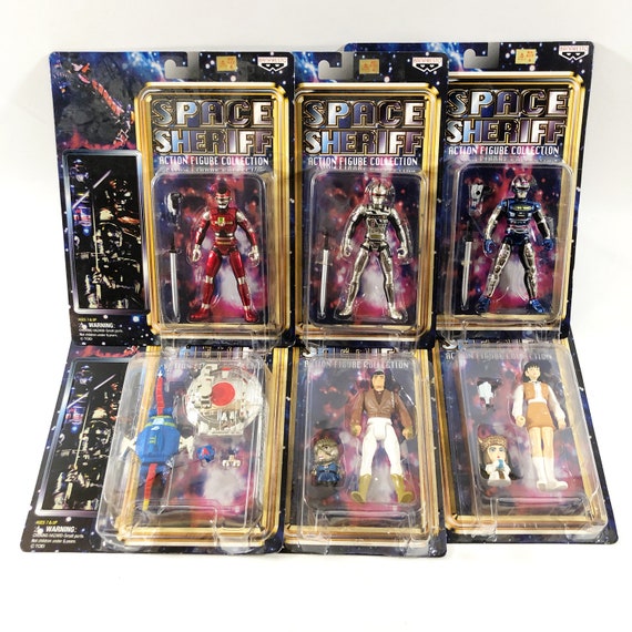 SPACE SHERIFF アクションフィギュアコレクション 全6体セット 6 Figurines SPACE SHERIFF Collection / Banpresto 1999 X-or