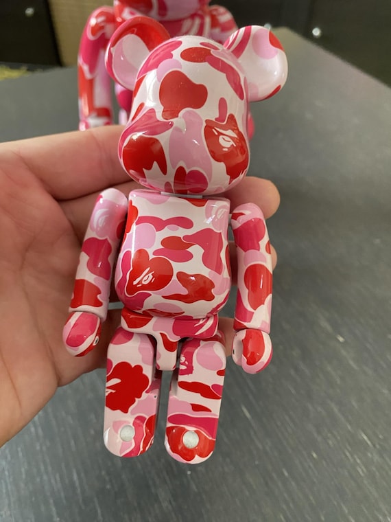 Bearbrick Set of 3 Bape Pink Camouflage 100, 200, 400% - Etsy Canada