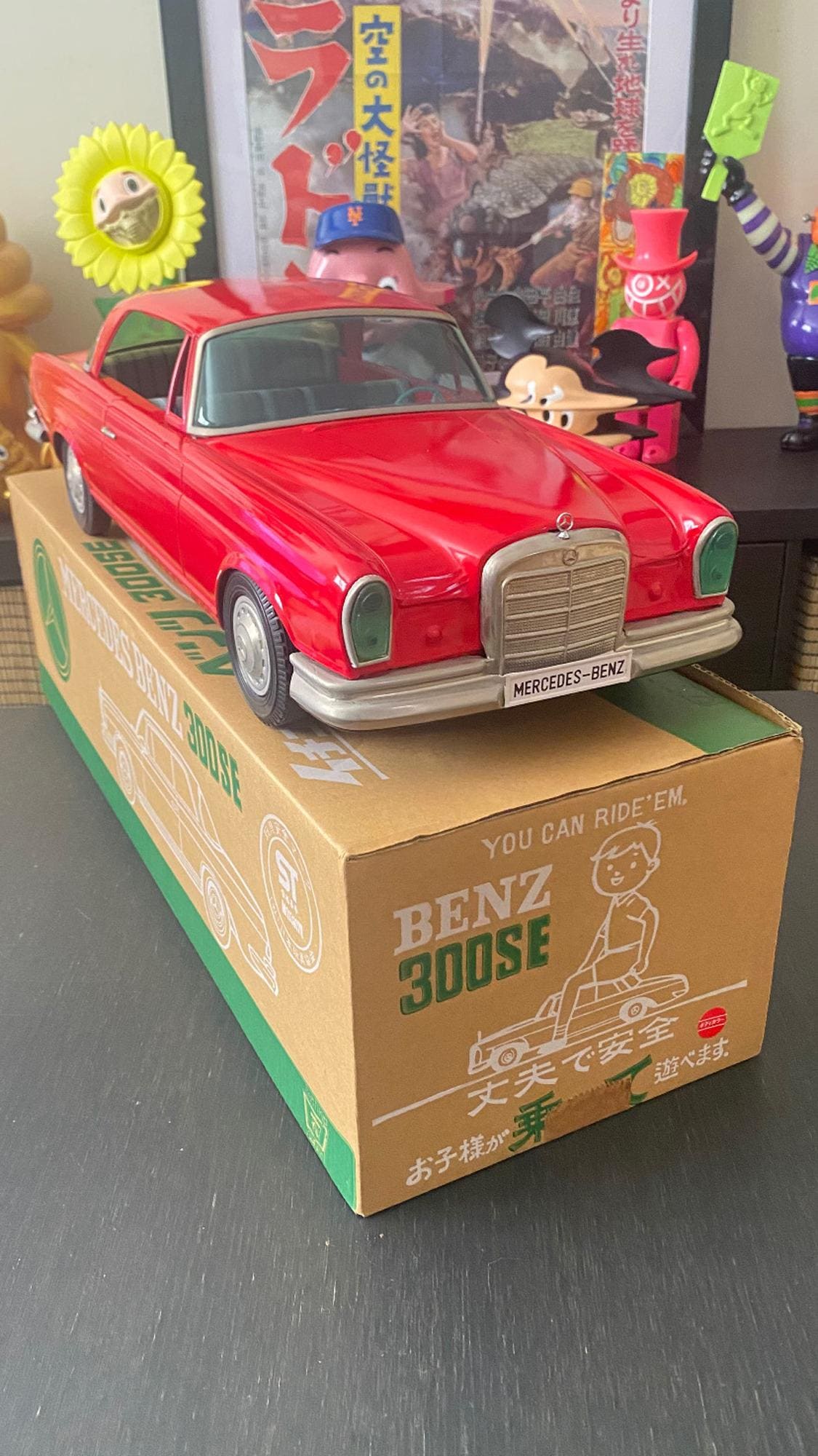Ichiko Red Mercedes Benz 300SE 61cm 70-80s Japan - Etsy