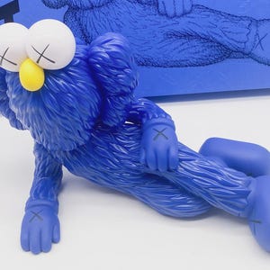 Kaws Time Off Blue Figure Open Edition - Medicom Toy Mib image 7