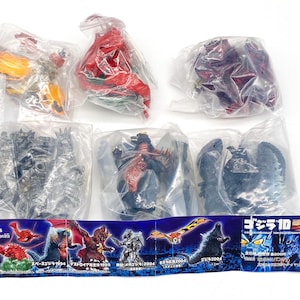 Godzilla Gashapon Bandai HG serie 10 conjunto completo de 6 figuras coleccionables [NUEVO]