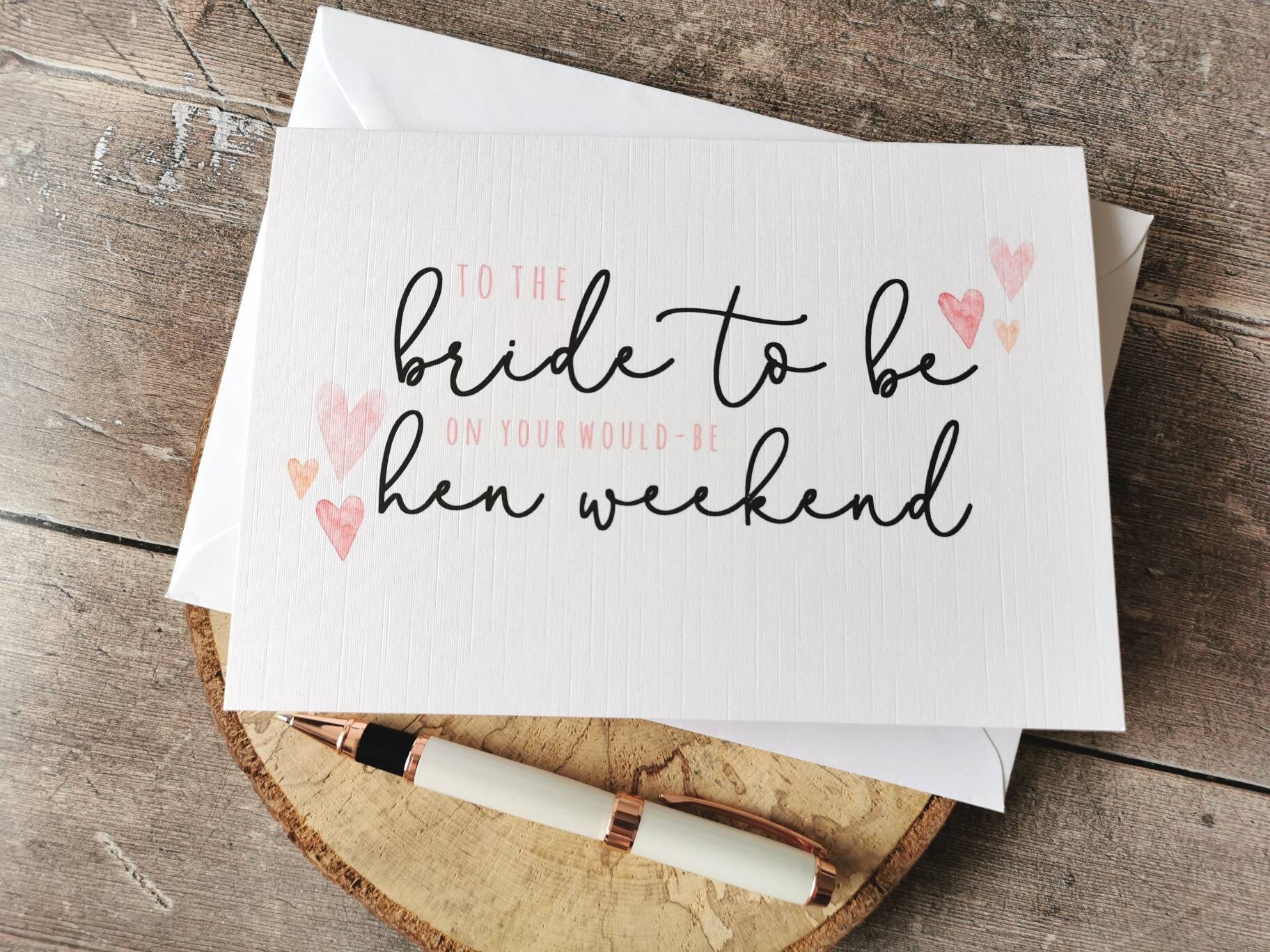 Personalised Would be Hen Weekend Card Hen Party Etsy
