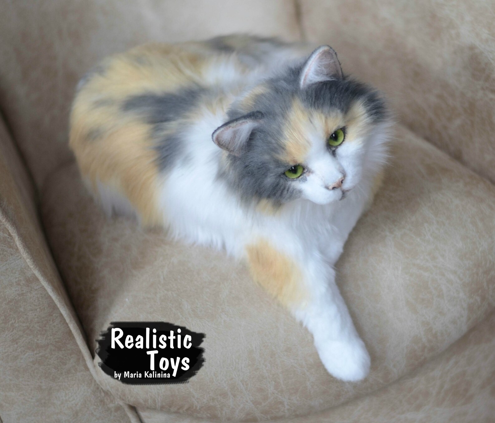 Сat Calico Realistic/Lifesize Replica Realistic stuffed Etsy