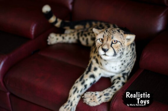 realistic cheetah stuffed animal