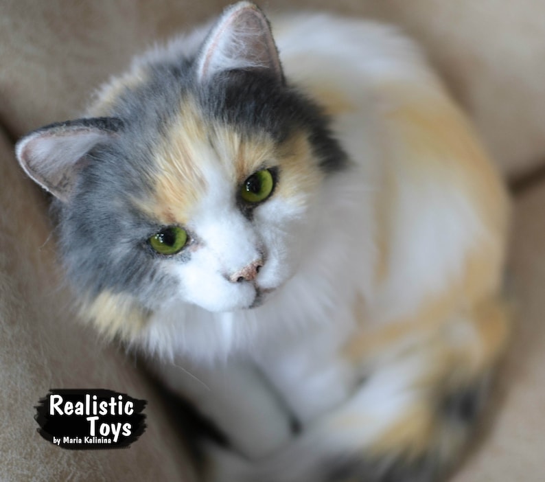 Сat Calico Realistic/Lifesize Replica Realistic stuffed Etsy