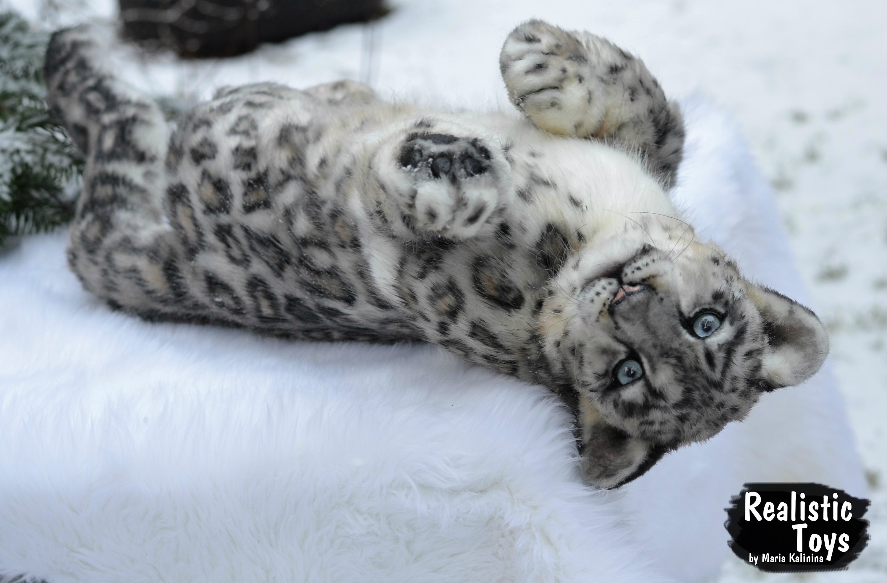 Snow Leopard Realistic Toy Faux Taxidermy Reproduction Leopard | Etsy