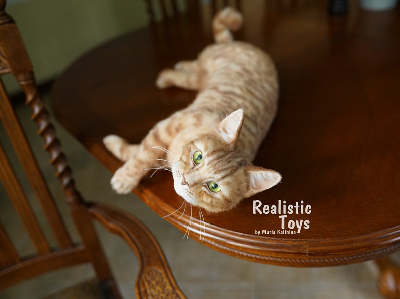 Realistic lifesize cat Replica cats plush Realistic stuffed Etsy