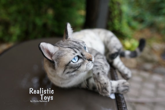 realistic stuffed cat