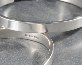 Heavier (30g, 1oz) 7mm Cuff Bangle, Torque Bangle | mens silver bangle,  womens silver bangle, personalised bracelet