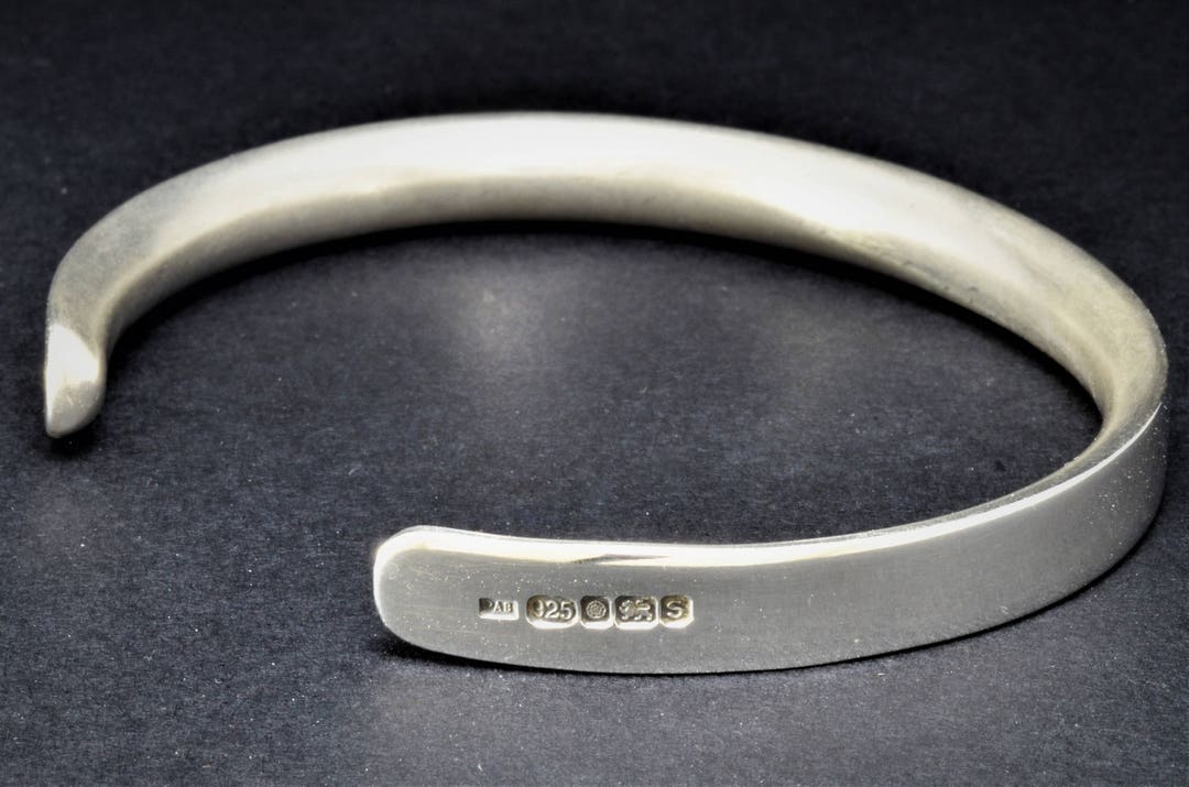ヴィンテージ！Silver Wavy Cuff ブレスレット#2 7. Vintage 925 Sterling Silver Wavy Cuff Bracelet 28.6g
