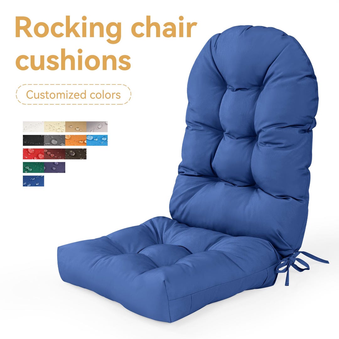 Rocking Chair Back Padding Premium Rocking Chair Cushion - Thick Padded Seat & Back Support, Non ...