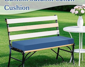 Custom Size Bench Cushion for Indoor/Outdoor Patio Furniture/Window Seat，3inchOutdoor Bench Cushion Waterproof