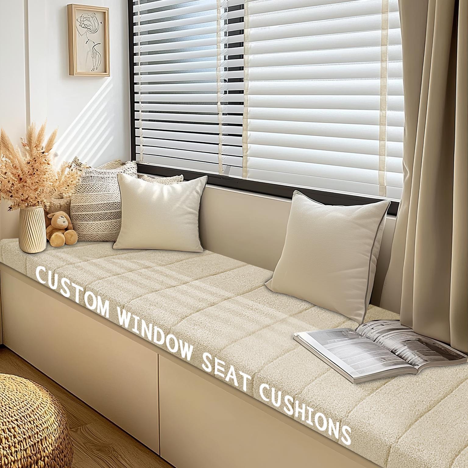 Living Room Bay Window Seat Pads Curved Bay Window Seat Cushions