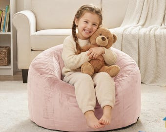 Apple-Shaped Bean Bag Chair - Giant Plush Fruit Sofa for Kids Room & Playroom | Cute Floor Seating, Fun Decor, Birthday Gift for Boy andGirl