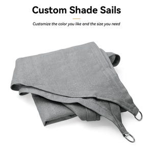 Premium Custom Shade Sail - 98% UV Block Heavy-Duty 185GSM Fabric - Complete Kit with Hardware for Patio, Pool & Backyard